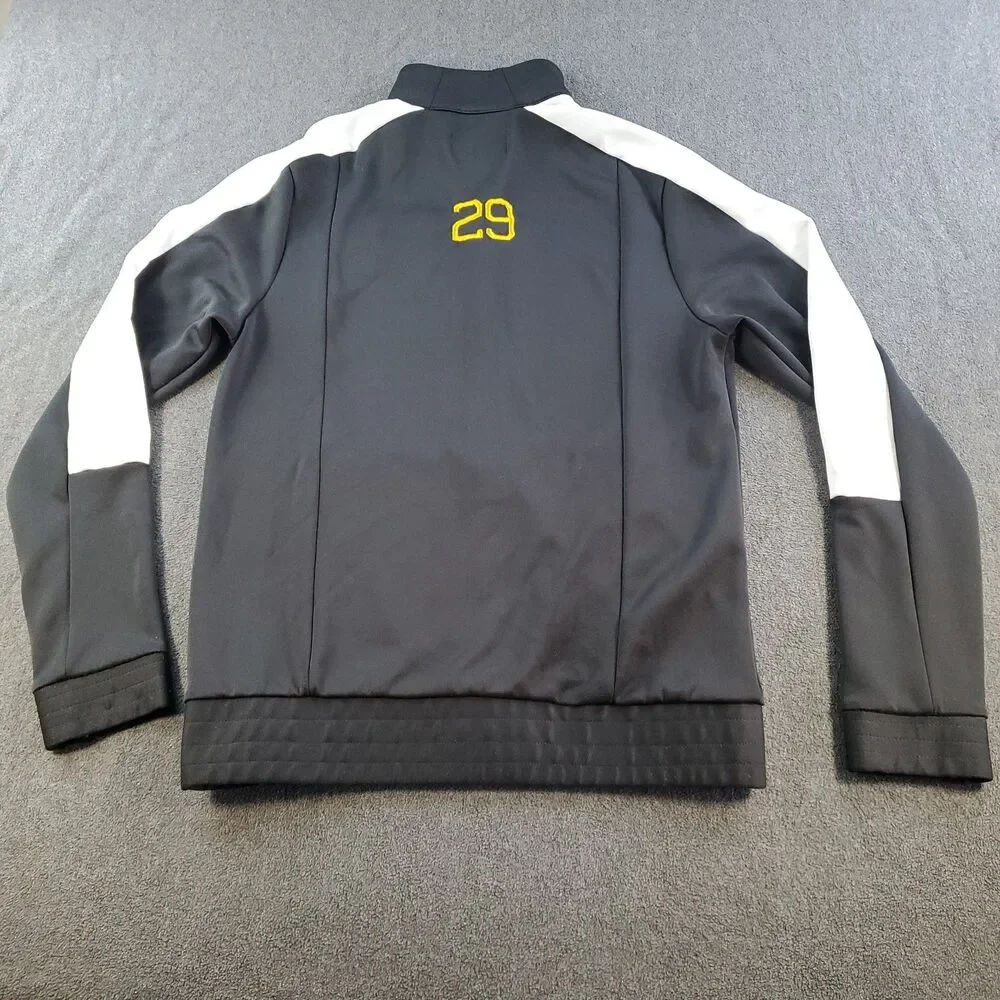 Jordan Patriots Football Jacket Adult Medium Black Full Zip Track Jumpman Logo
